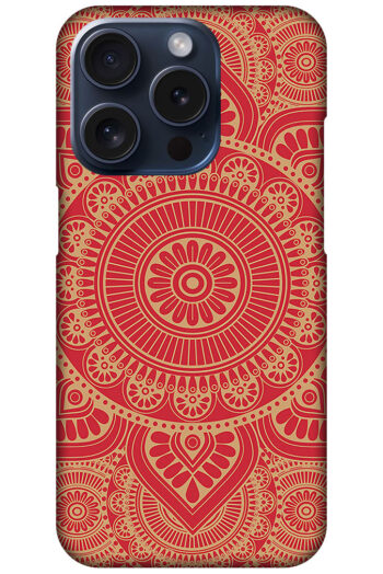 Elegant Gold Mandala Design Hard Plastic Printed Case