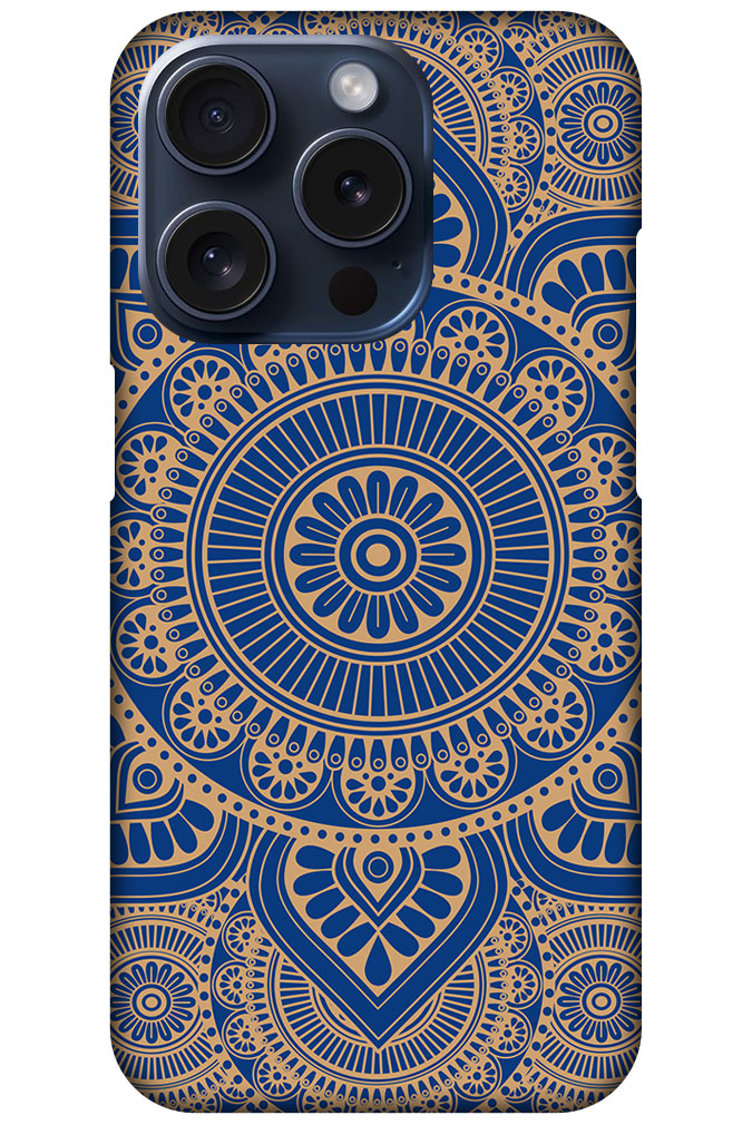 Elegant Gold Mandala Design Hard Plastic Printed Case