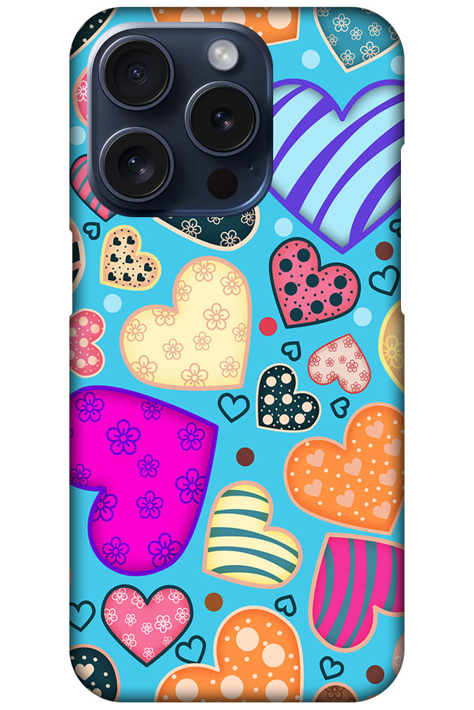 Pretty Heart Collection Hard Plastic Printed Case