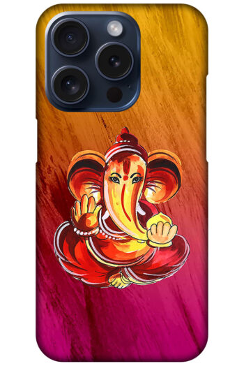 Lord Ganesha Abstract Painting Hard Plastic Printed Case