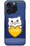 Sweet Kitty Cartoon Design Hard Plastic Printed Case