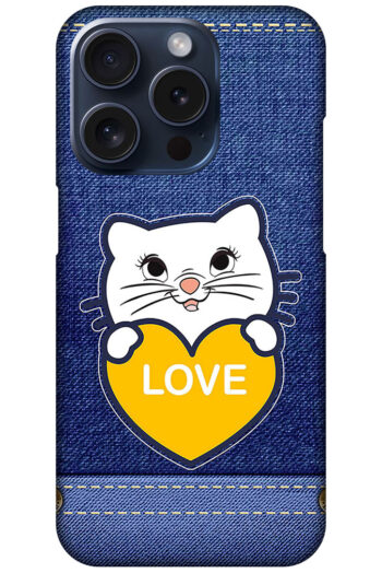 Sweet Kitty Cartoon Design Hard Plastic Printed Case