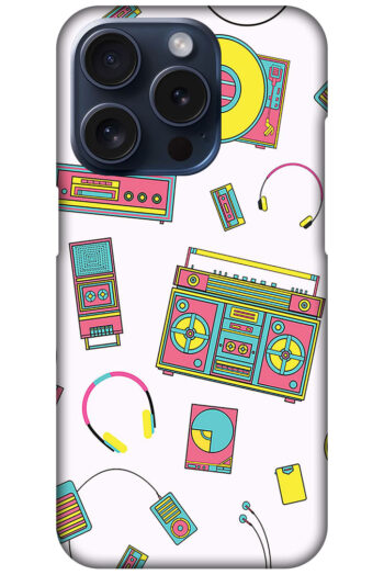 Music Accessories Vector Pattern Hard Plastic Printed Case