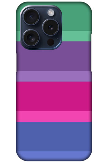 Vibrant Stripe Pattern Hard Plastic Printed Case