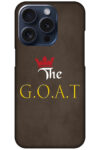 The GOAT Text Illustration Hard Plastic Printed Case