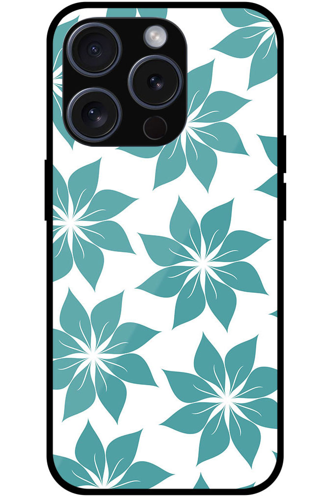 Alluring Flower Pattern Metal TPU Printed Case