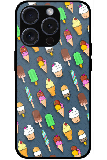 Yummy Icecream Pattern Metal TPU Printed Case