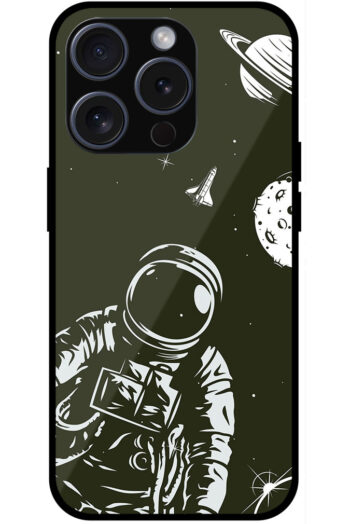 Astronaut Motivational Design Metal TPU Printed Case