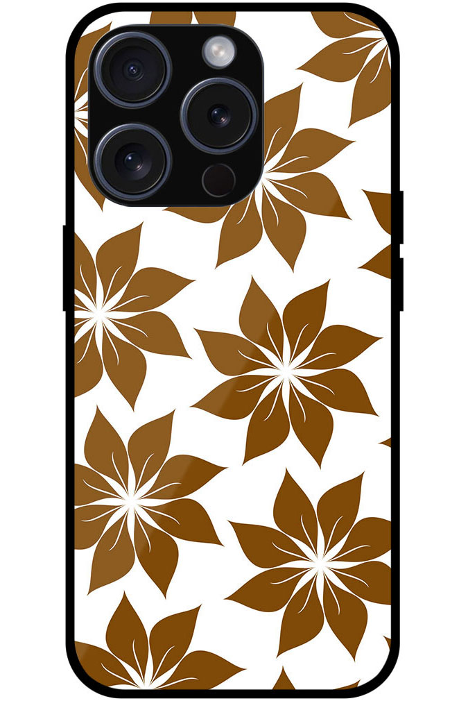 Alluring Flower Pattern Metal TPU Printed Case