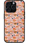 Charming Teddy Heart Pattern Metal TPU Printed Case