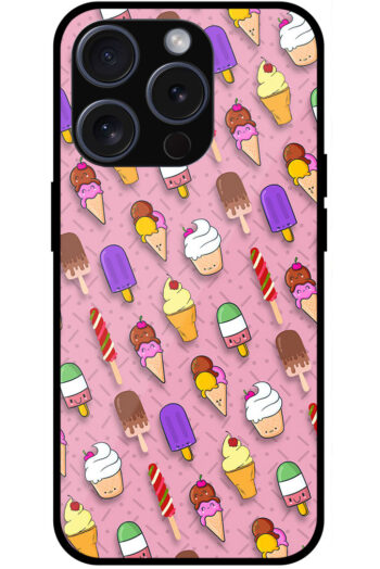 Yummy Icecream Pattern Metal TPU Printed Case