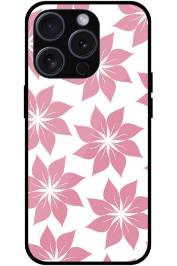 Alluring Flower Pattern Metal TPU Printed Case