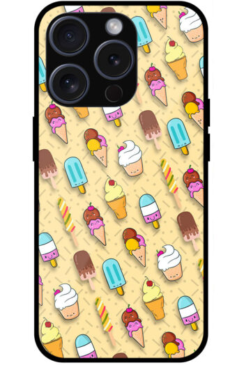 Yummy Icecream Pattern Metal TPU Printed Case