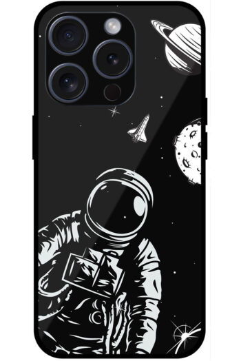 Astronaut Motivational Design Metal TPU Printed Case