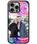 Multicolor Abstract Circle Pattern Customised Glossy Metal TPU Mobile Cover