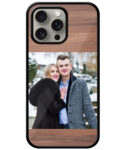 Wood Texture Customised Glossy Metal TPU Mobile Cover