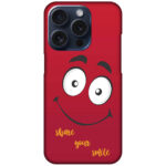 Happy Smiling Face Clipart Hard Plastic Printed Case