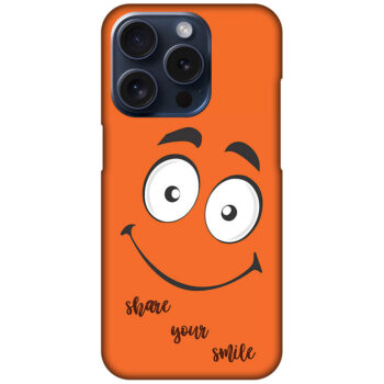Happy Smiling Face Clipart Hard Plastic Printed Case