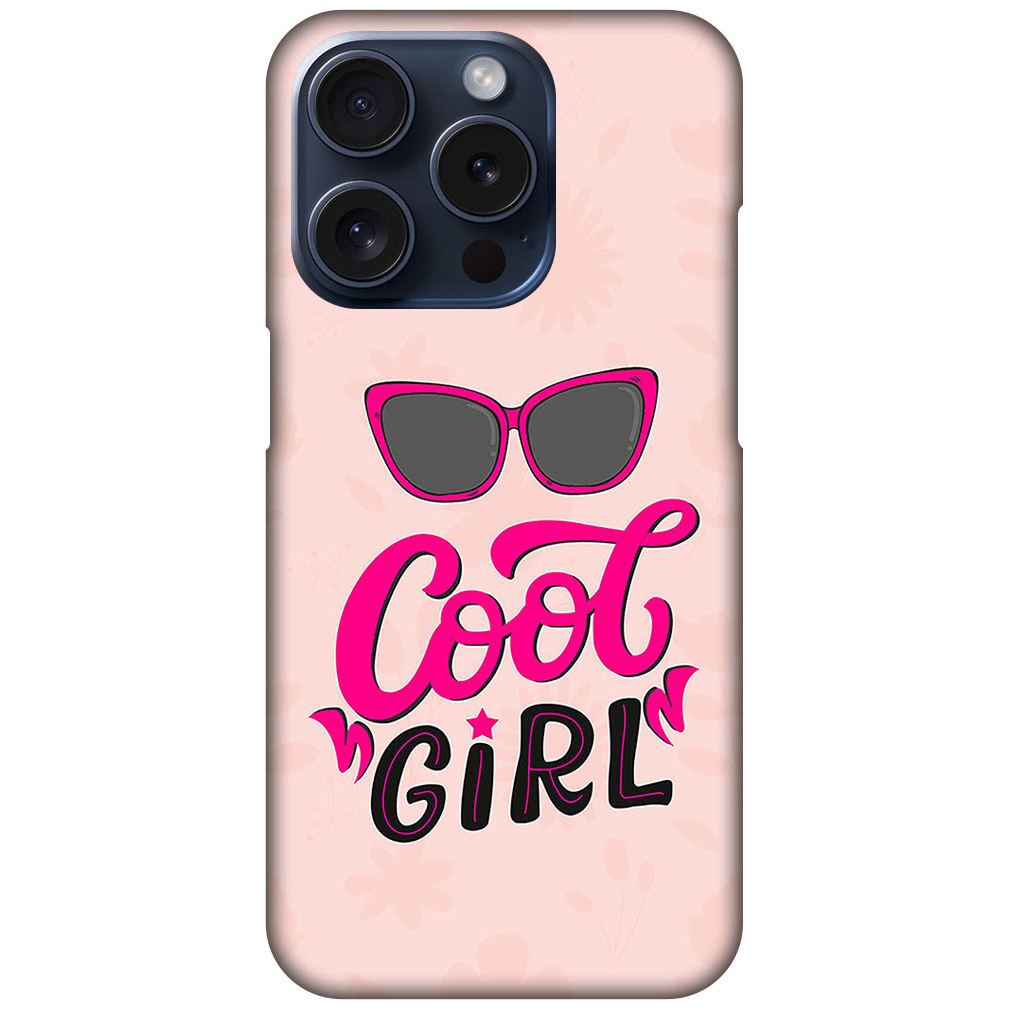 Cool Girl Stylish Vector Design Hard Plastic Printed Case