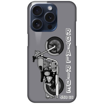 Royal Ride 550cc Motorbike Design Hard Plastic Printed Case