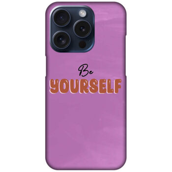 Be Yourself Textart Hard Plastic Printed Case