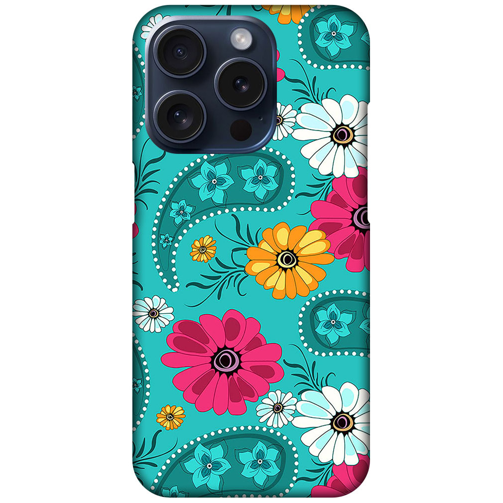 Daisy Flower Vector Illustration Hard Plastic Printed Case