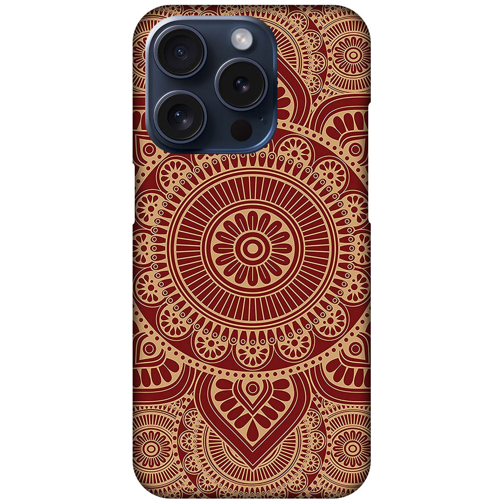 Elegant Gold Mandala Design Hard Plastic Printed Case