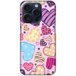 Pretty Heart Collection Hard Plastic Printed Case