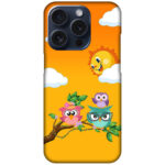 Funny Owl Family Design Hard Plastic Printed Case