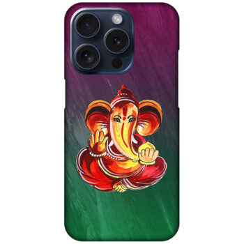 Lord Ganesha Abstract Painting Hard Plastic Printed Case