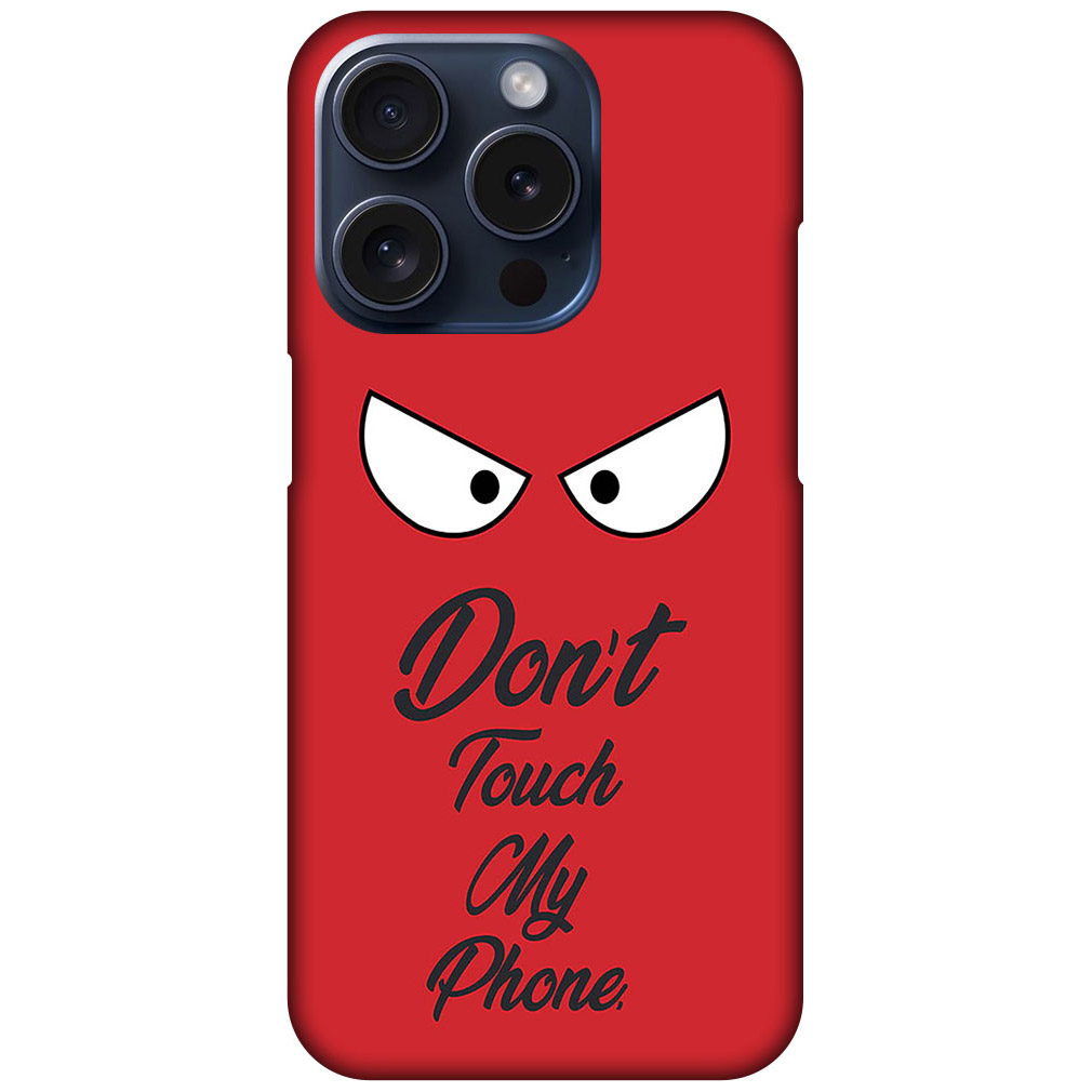 Angry Eyes Graphic Illustration Hard Plastic Printed Case