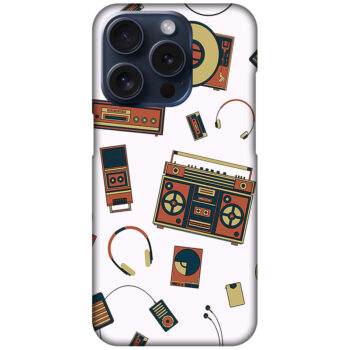 Music Accessories Vector Pattern Hard Plastic Printed Case