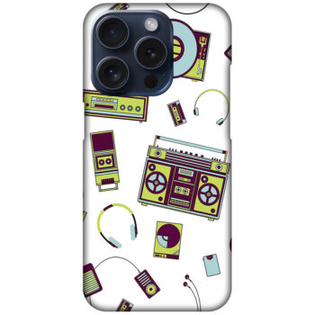 Music Accessories Vector Pattern Hard Plastic Printed Case