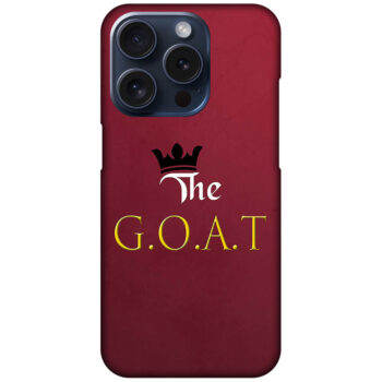 The GOAT Text Illustration Hard Plastic Printed Case