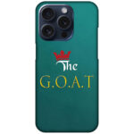 The GOAT Text Illustration Hard Plastic Printed Case
