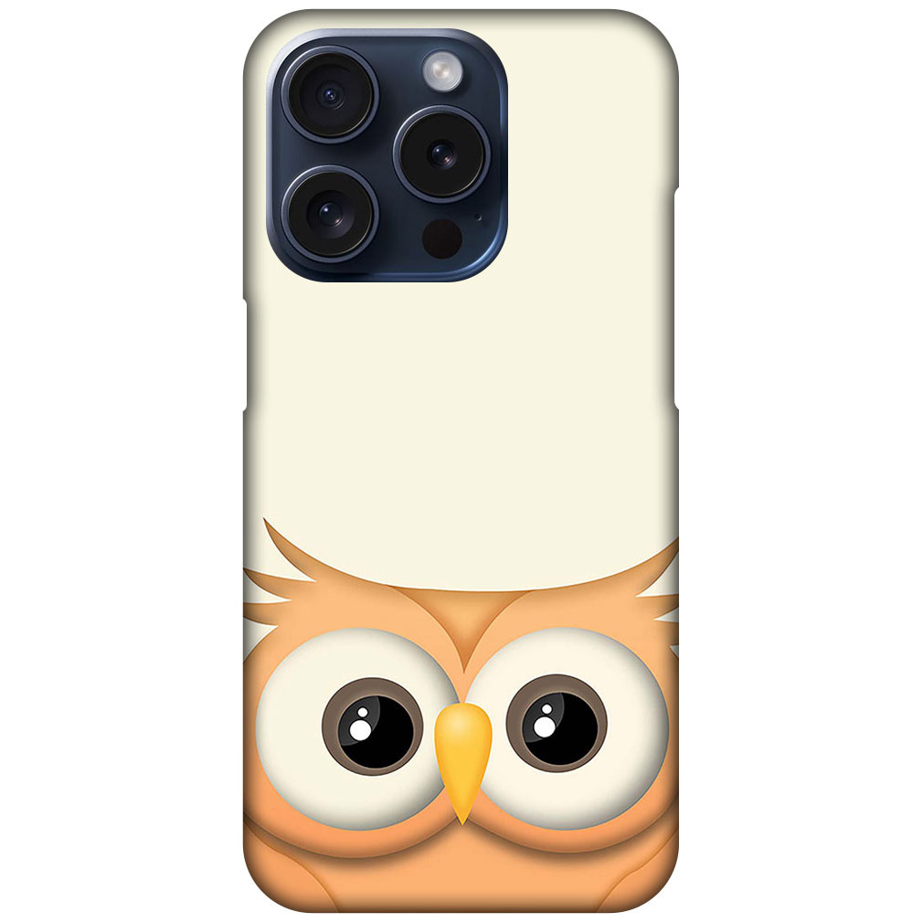 Elegant Vector Owl Illustration Hard Plastic Printed Case