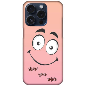 Happy Smiling Face Clipart Hard Plastic Printed Case