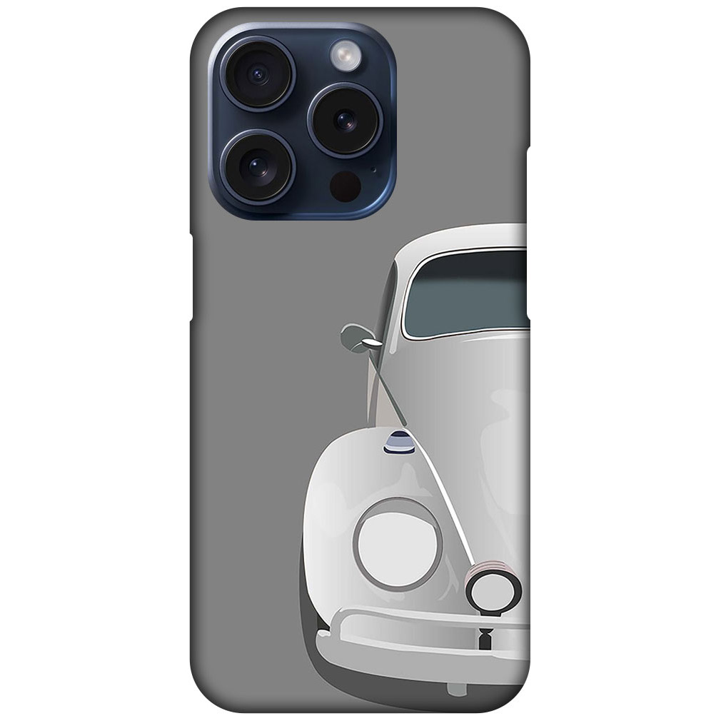 Classic Volksvagen Beetle Car Illustration Hard Plastic Printed Case