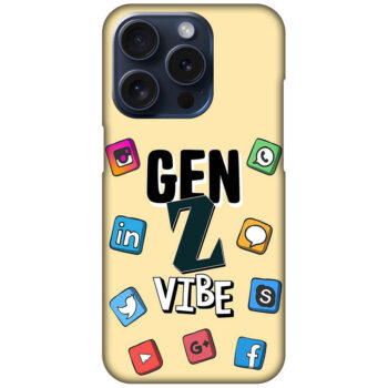 Gen Z Vibe Socialmedia Graphic Illustration Hard Plastic Printed Case
