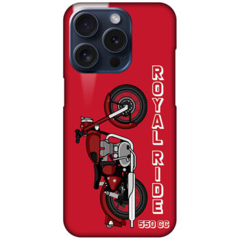Royal Ride 550cc Motorbike Design Hard Plastic Printed Case
