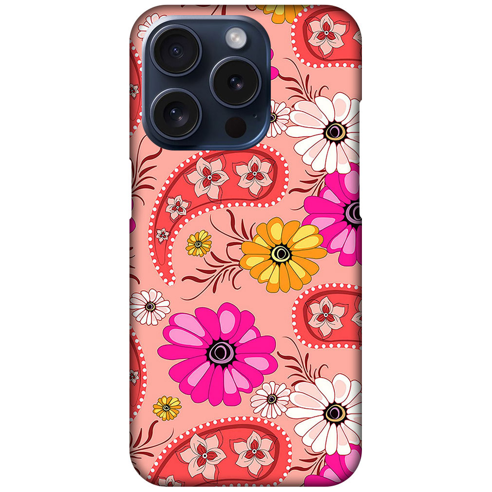 Daisy Flower Vector Illustration Hard Plastic Printed Case