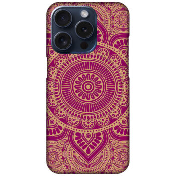 Elegant Gold Mandala Design Hard Plastic Printed Case