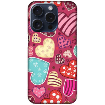 Pretty Heart Collection Hard Plastic Printed Case