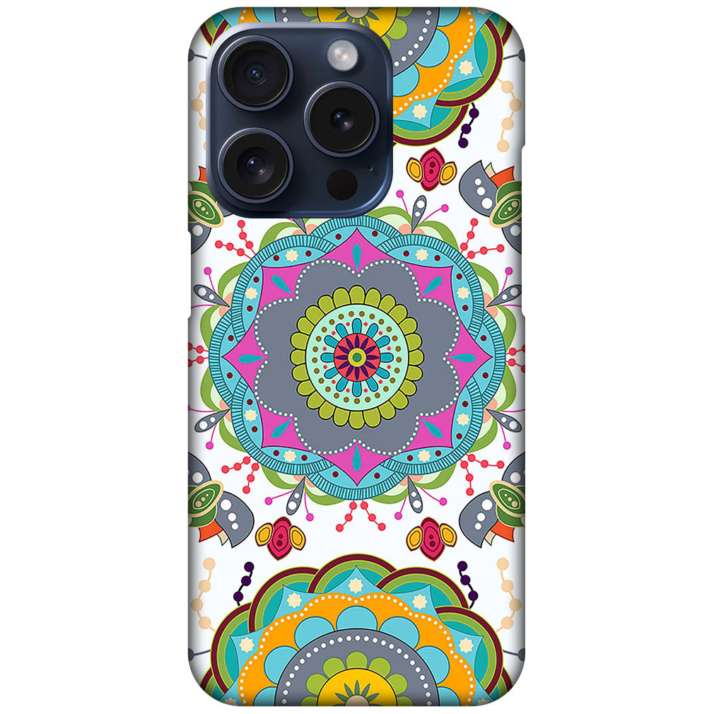 Multicolor Rangoli Artwork Hard Plastic Printed Case