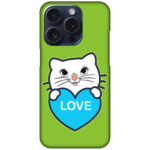 Sweet Kitty Cartoon Design Hard Plastic Printed Case