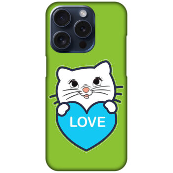 Sweet Kitty Cartoon Design Hard Plastic Printed Case