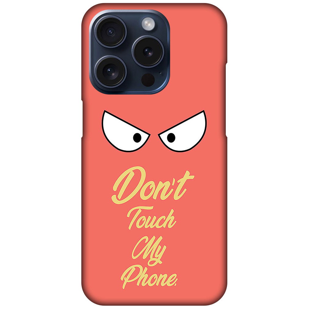 Angry Eyes Graphic Illustration Hard Plastic Printed Case