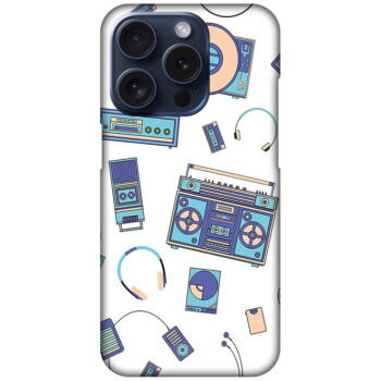 Music Accessories Vector Pattern Hard Plastic Printed Case