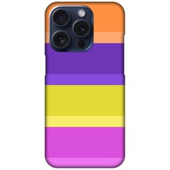 Vibrant Stripe Pattern Hard Plastic Printed Case