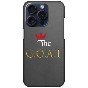The GOAT Text Illustration Hard Plastic Printed Case